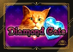 Diamond Cats Slot Logo