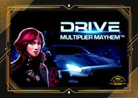 Drive Multiplier Mayhem Slot Logo