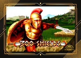 300 Shields Slot Logo