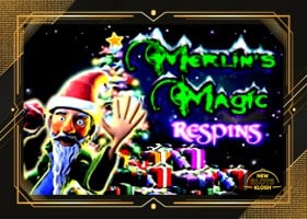 Merlin’s Magic Respins – Christmas Slot Logo
